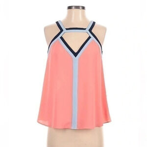 BCBGMAXAZRIA | Luisa Peach Coral Sleeveless Blouse Camisole Size XXS NWT